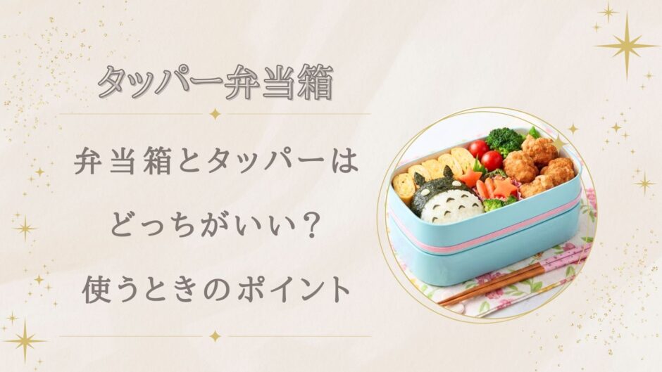 弁当箱とタッパーはどっちがいい？弁当箱代わりに使うときのポイント